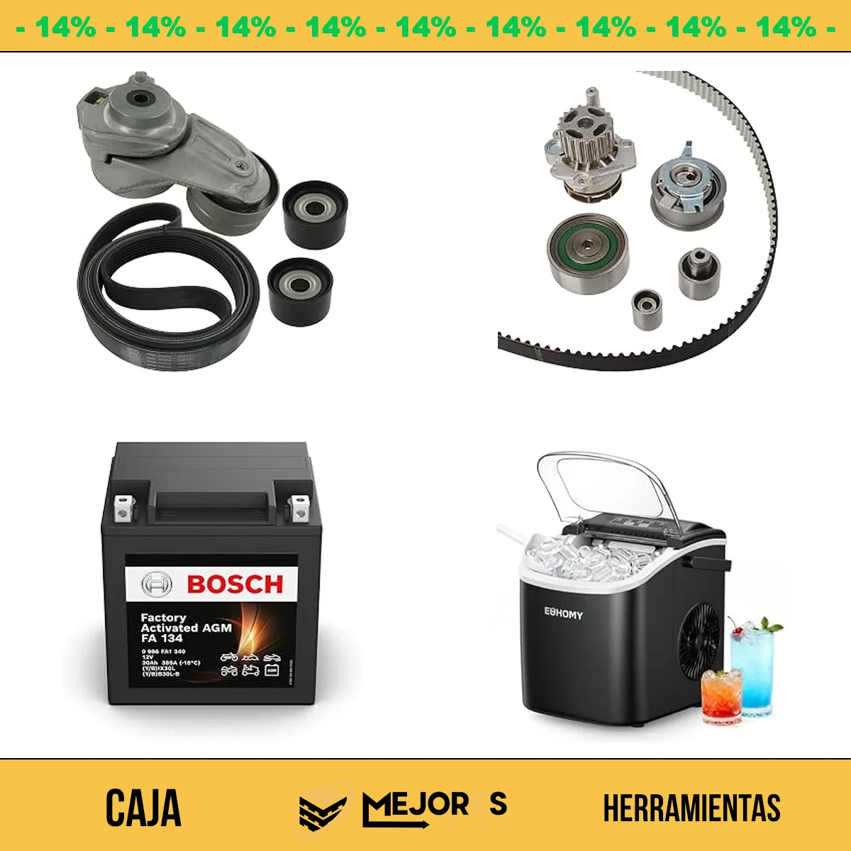 Caja de 34 Herramientas Sin Revisar