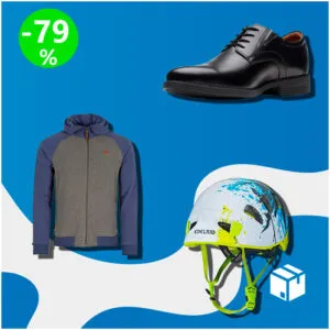 Caja de 43 productos de Deporte y Ropa sin revisar