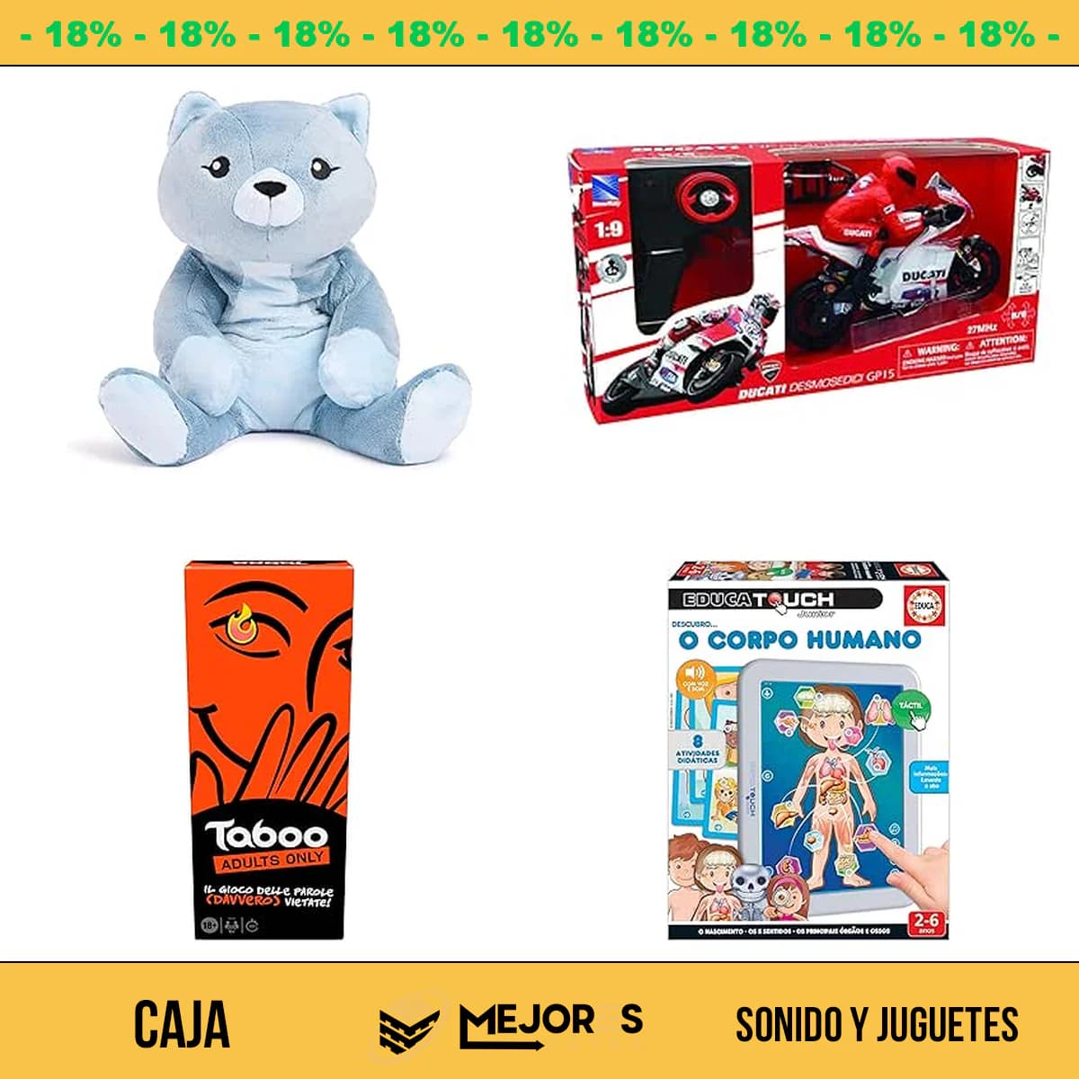 Caja de 35 Items Sin Revisar, Sonido y Juguetes, Lote #spW83P8880e