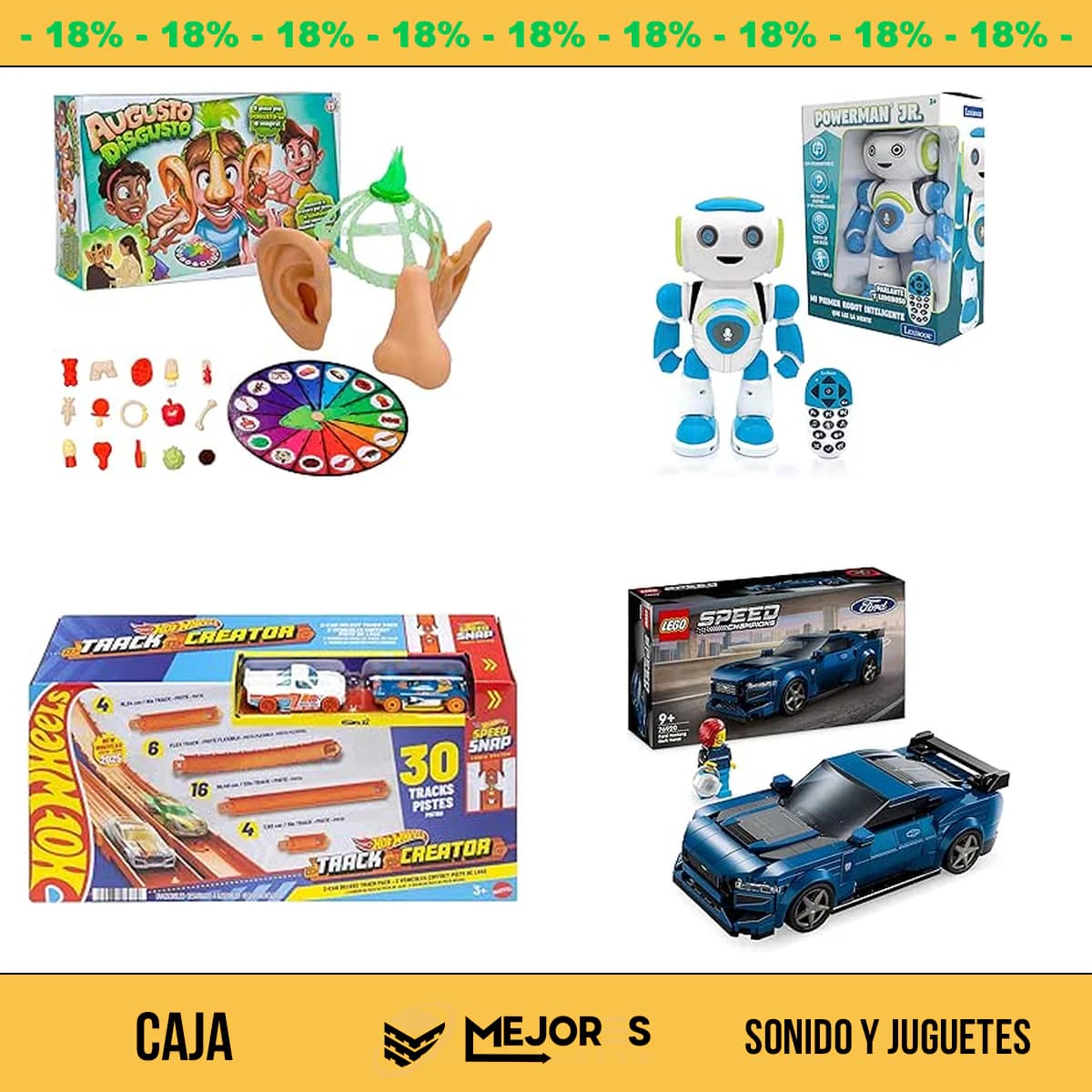 Caja de 36 Items Sin Revisar, Sonido y Juguetes