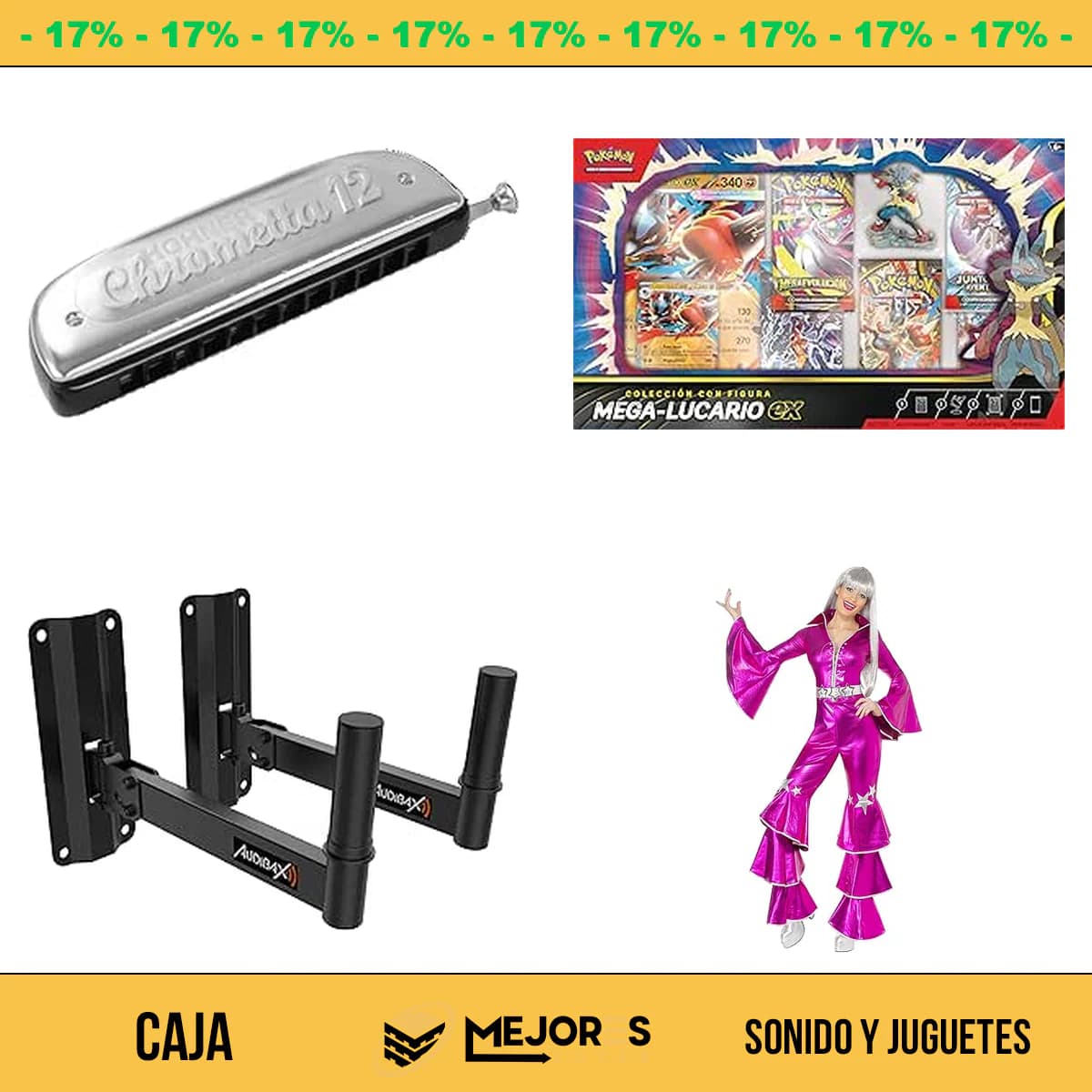 Caja de 48 Items Sin Revisar, Sonido y Juguetes