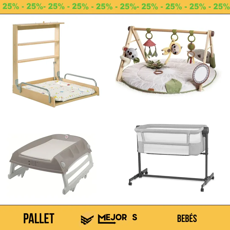 Pallet de 25 Artículos para Bebés Sin Revisar