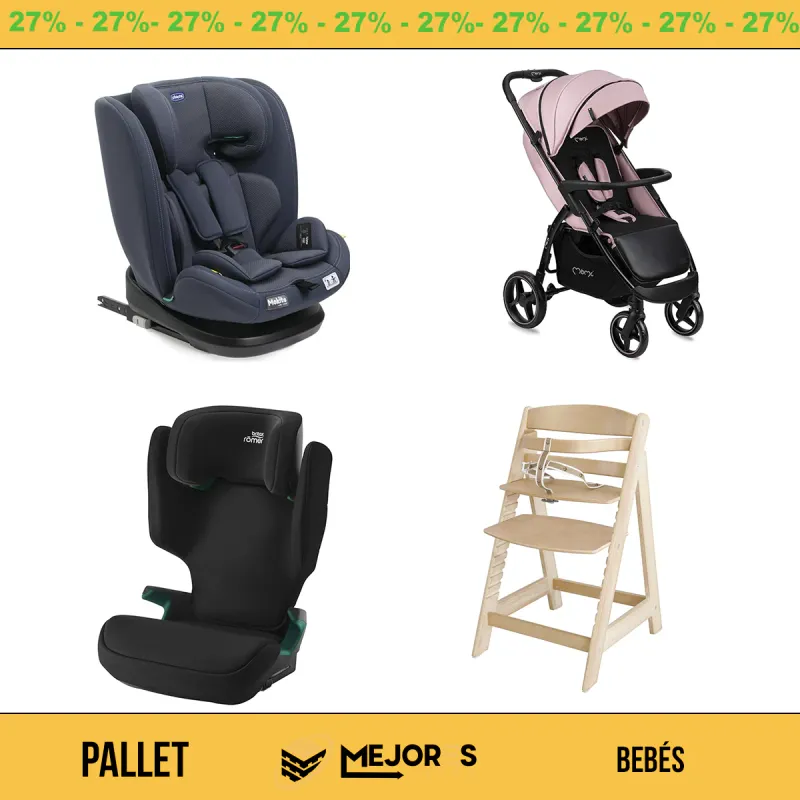 Pallet de 24 Artículos para Bebés Sin Revisar