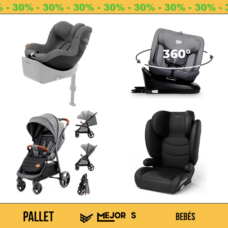 Pallet de 18 Artículos para Bebés Sin Revisar