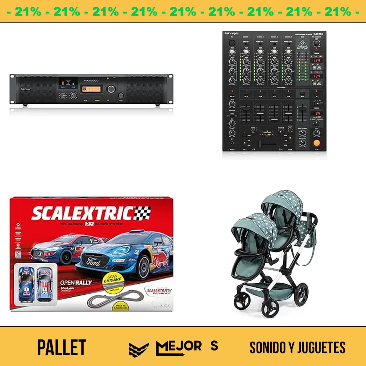 Pallet de 34 Items Sin Revisar, Sonido y Juguetes, Lote #10220090
