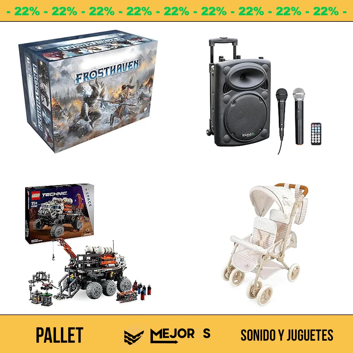 Pallet de 26 Items Sin Revisar, Sonido y Juguetes, Lote #10220179