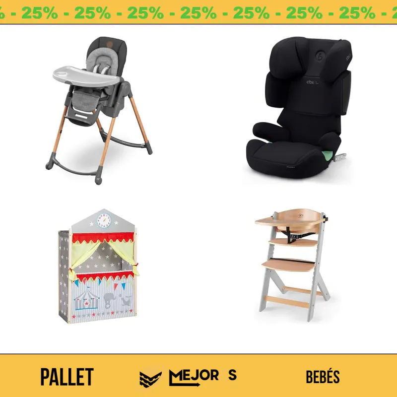 Pallet de 18 Artículos para Bebé Sin Revisar