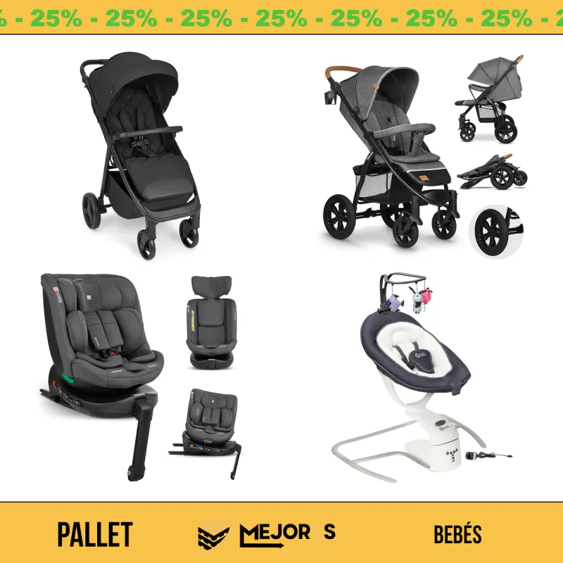 Pallet de 22 Artículos para Bebé Sin Revisar