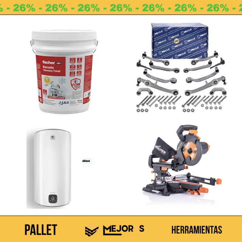 Pallet de 11 Herramientas Sin Revisar