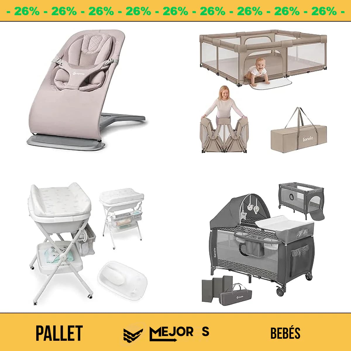 Pallet de 18 Items Sin Revisar, Bebés