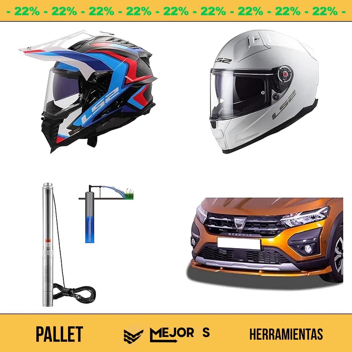 Pallet de 30 Herramientas Sin Revisar