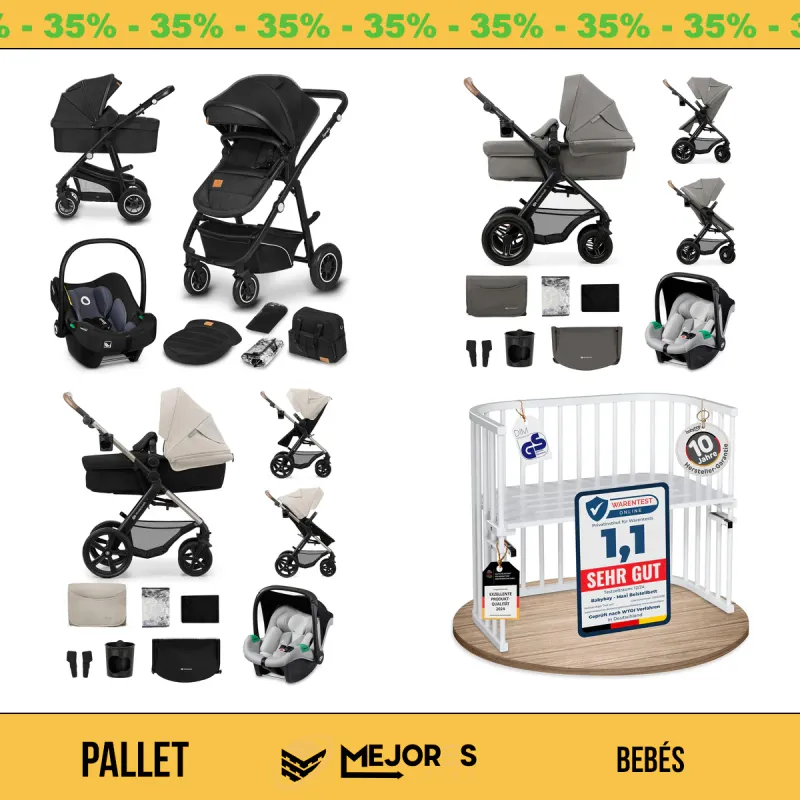 Pallet de 4 Artículos para Bebé Sin Revisar