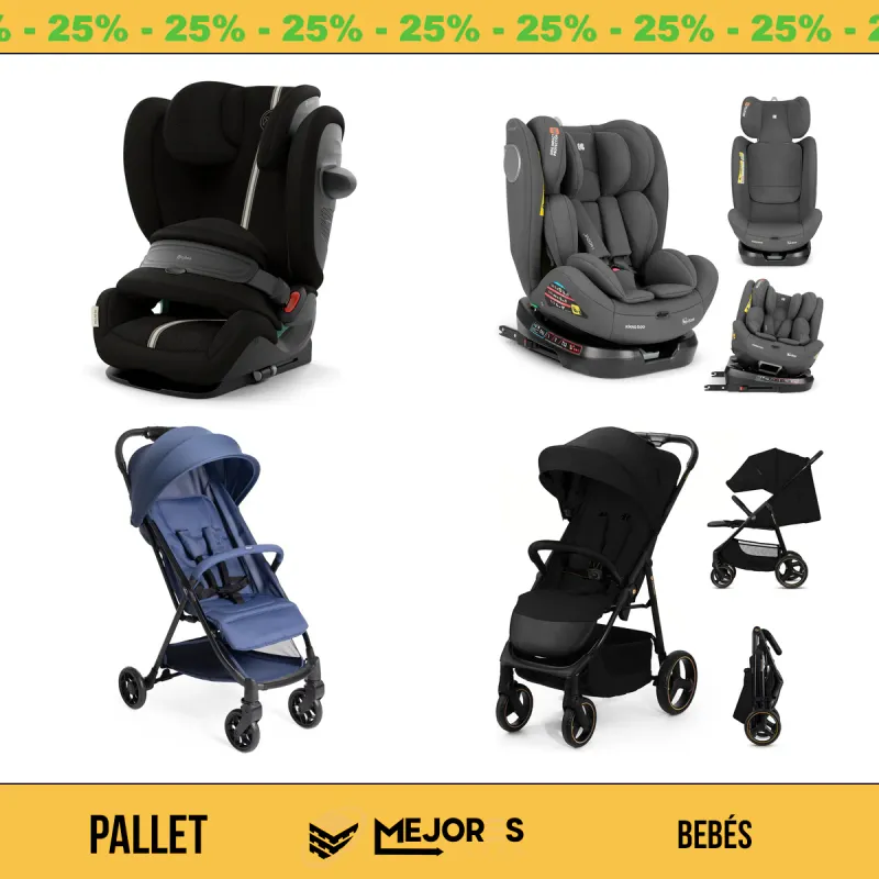 Pallet de 16 Artículos de Bebé Sin Revisar