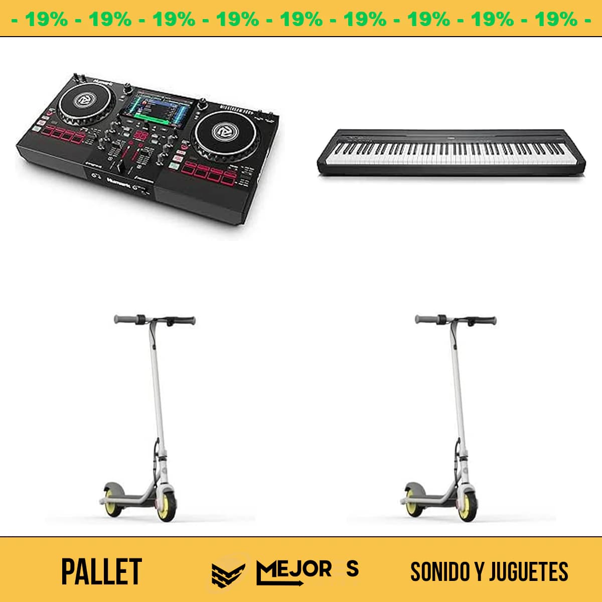 Pallet de 8 Items Sin Revisar, Sonido y Juguetes
