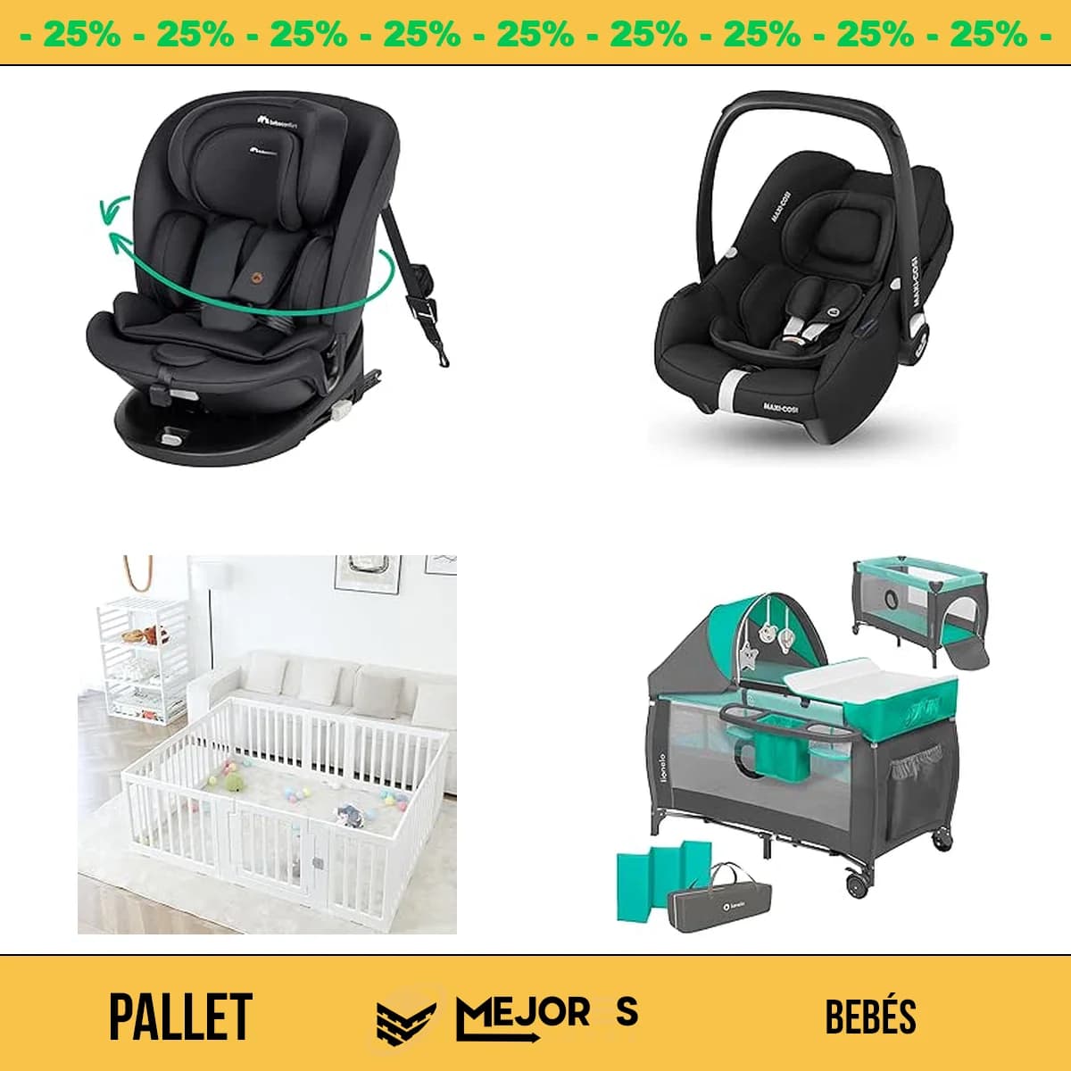 Pallet de 17 Artículos de Bebé Sin Revisar