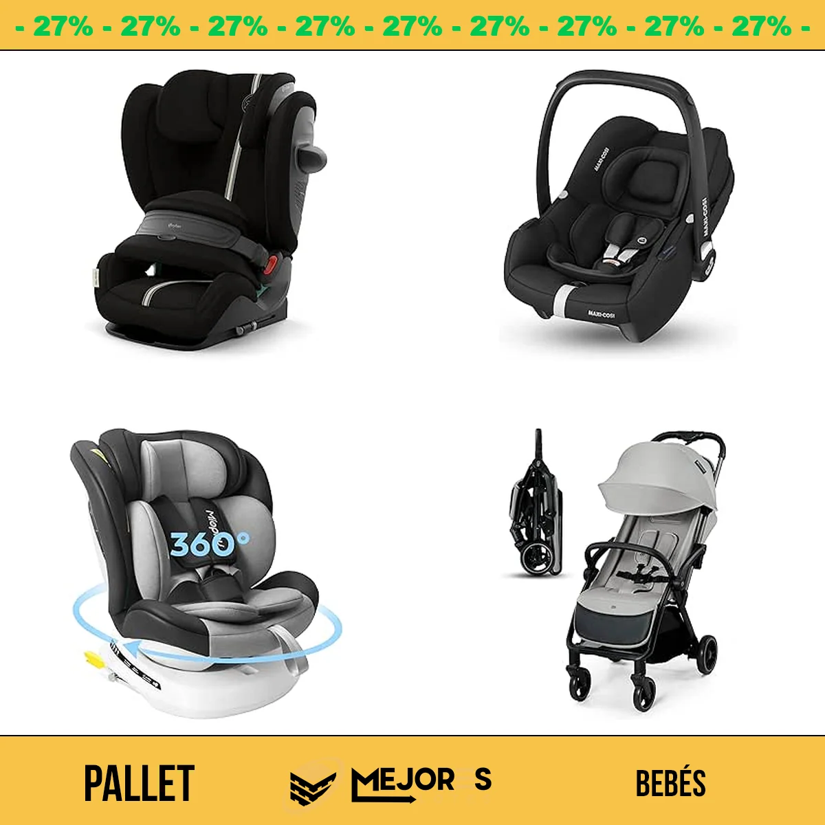 Pallet de 21 Artículos de Bebé Sin Revisar