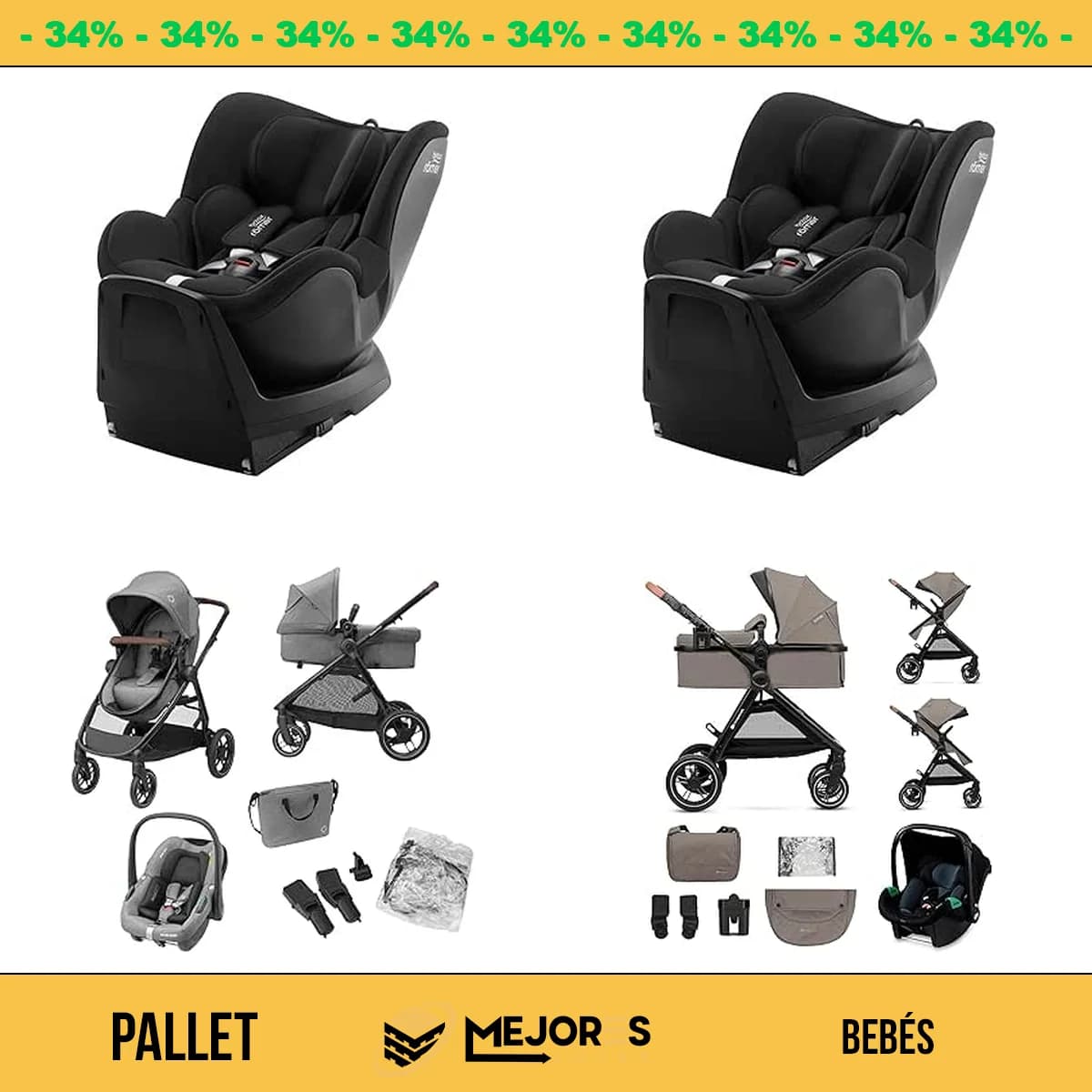 Pallet de 5 Artículos de Bebé Sin Revisar