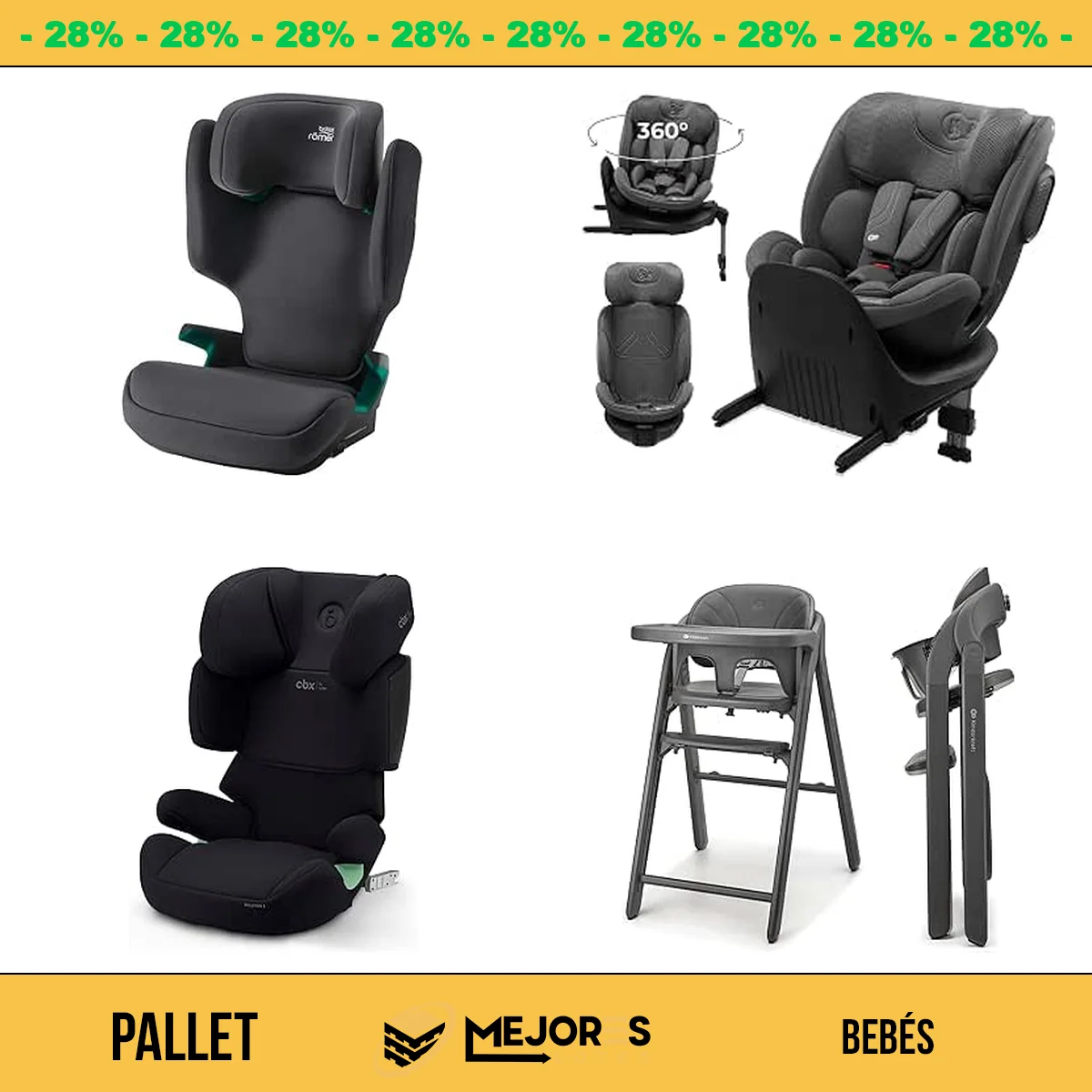 Pallet de 16 Artículos de Bebé Sin Revisar