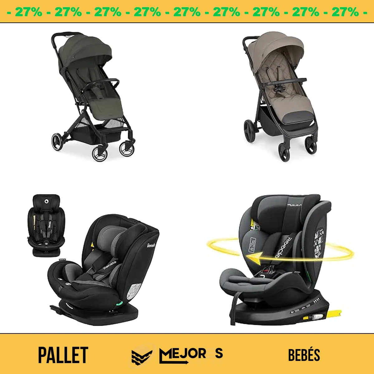 Pallet de 24 Artículos de Bebé Sin Revisar
