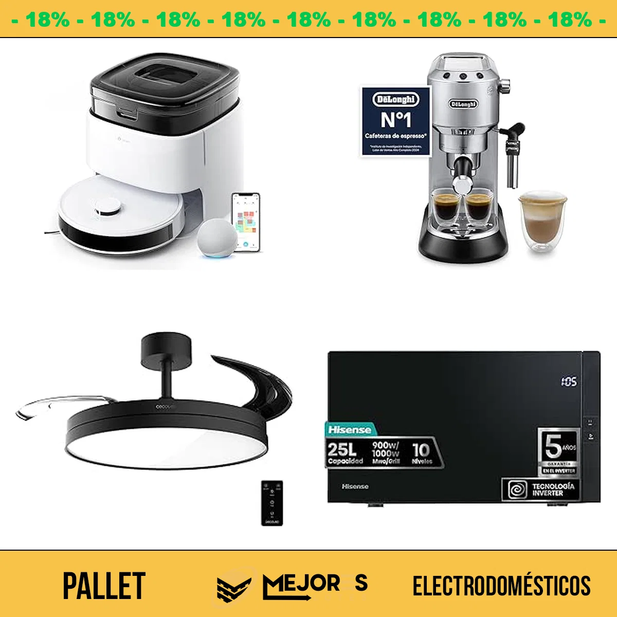 Pallet de 17 Electrodomésticos Sin Revisar