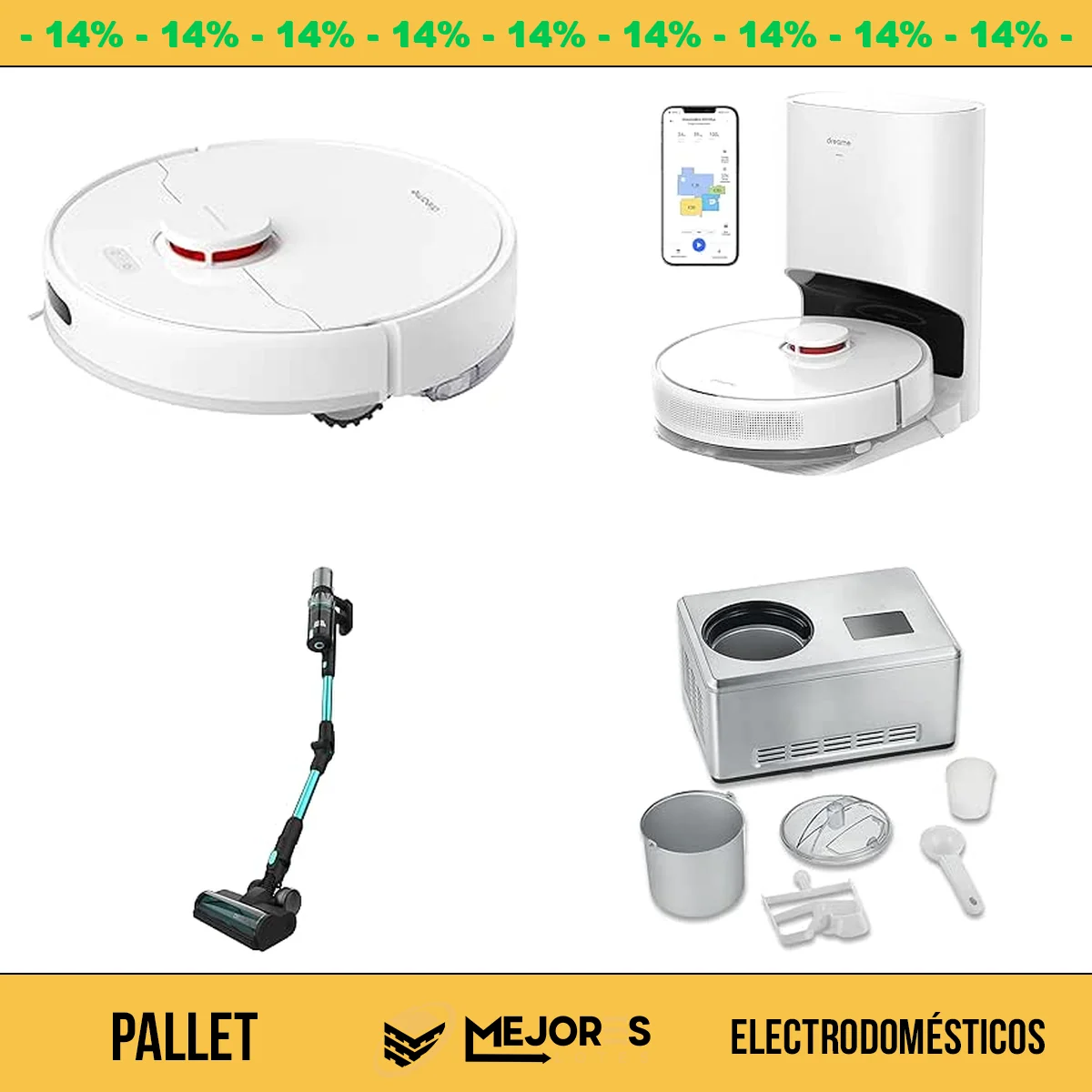 Pallet de 25 Electrodomésticos Sin Revisar