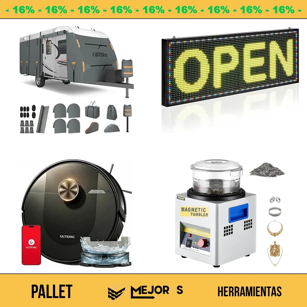 Pallet de 27 Herramientas Sin Revisar