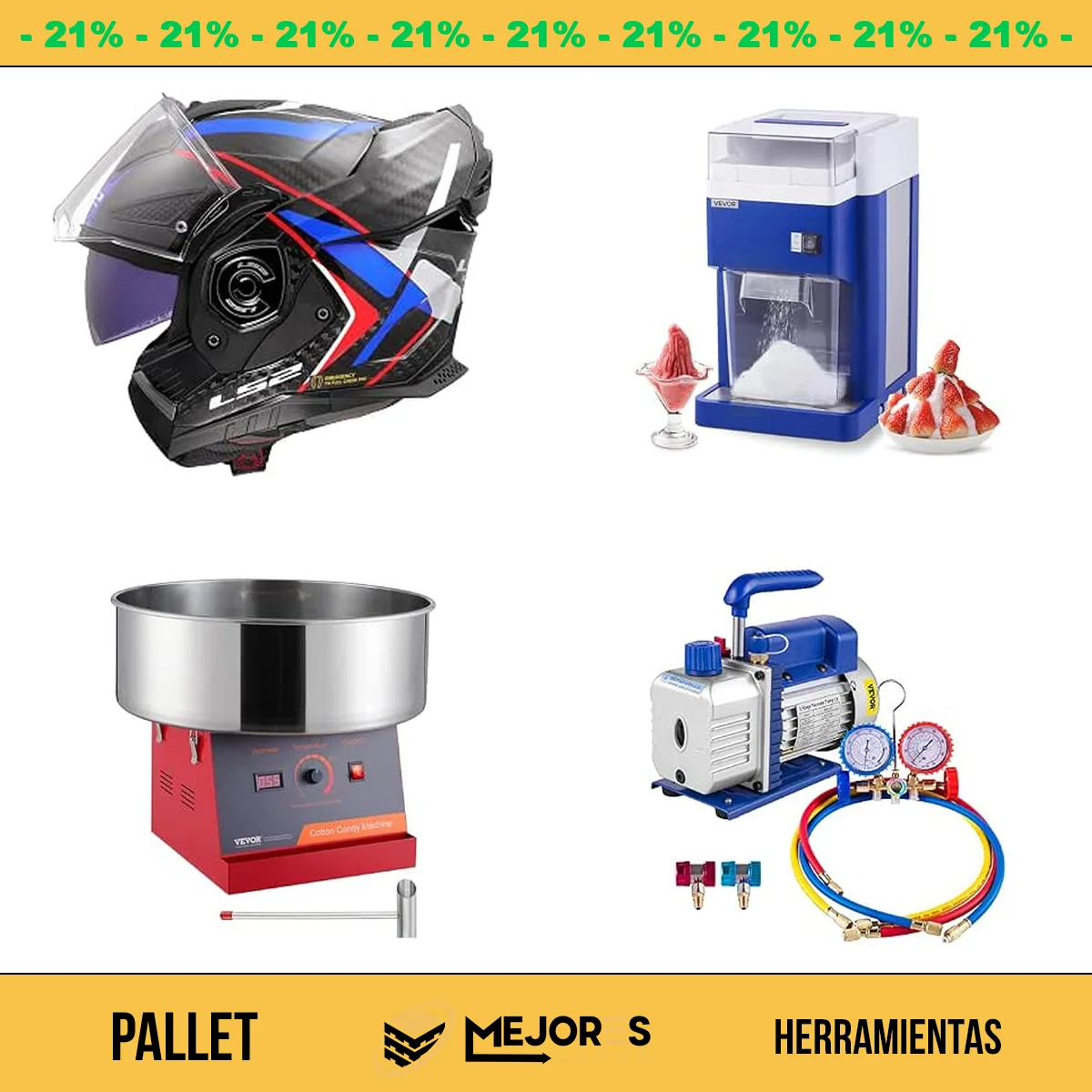 Pallet de 25 Herramientas Sin Revisar