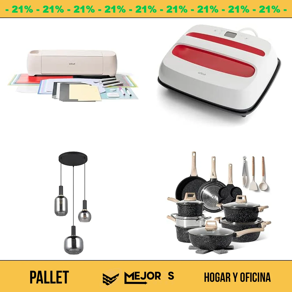Pallet de 12 Productos de Hogar y Oficina Sin Revisar