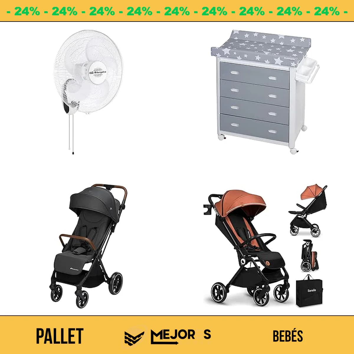 Pallet de 15 Items Sin Revisar, Bebés