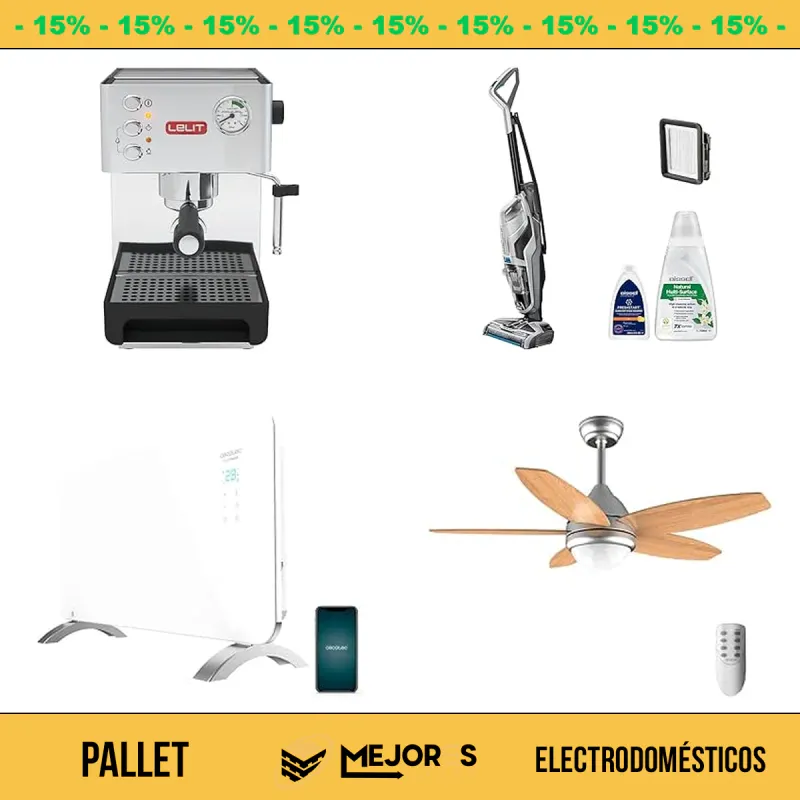 Pallet de 14 Electrodomésticos Sin Revisar