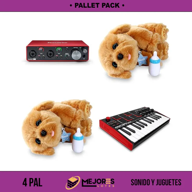 Pallet de 860 Juguetes y Sonido Sin Revisar