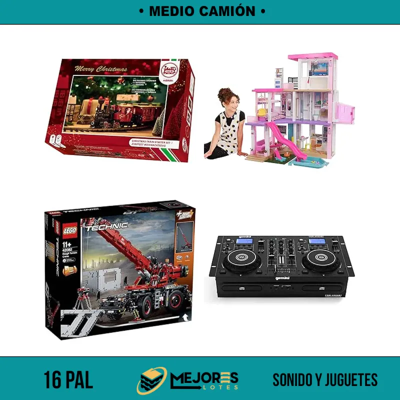 Medio Camión de 941 Juguetes y Sonido Sin Revisar