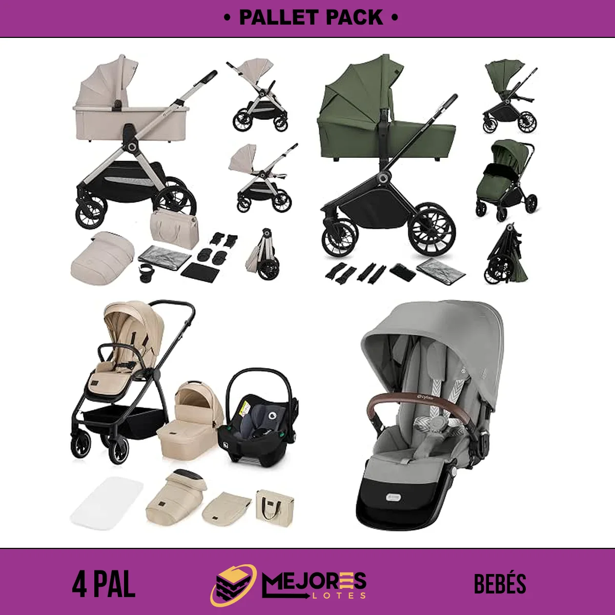 Pallet de 62 Productos de Bebé Sin Revisar