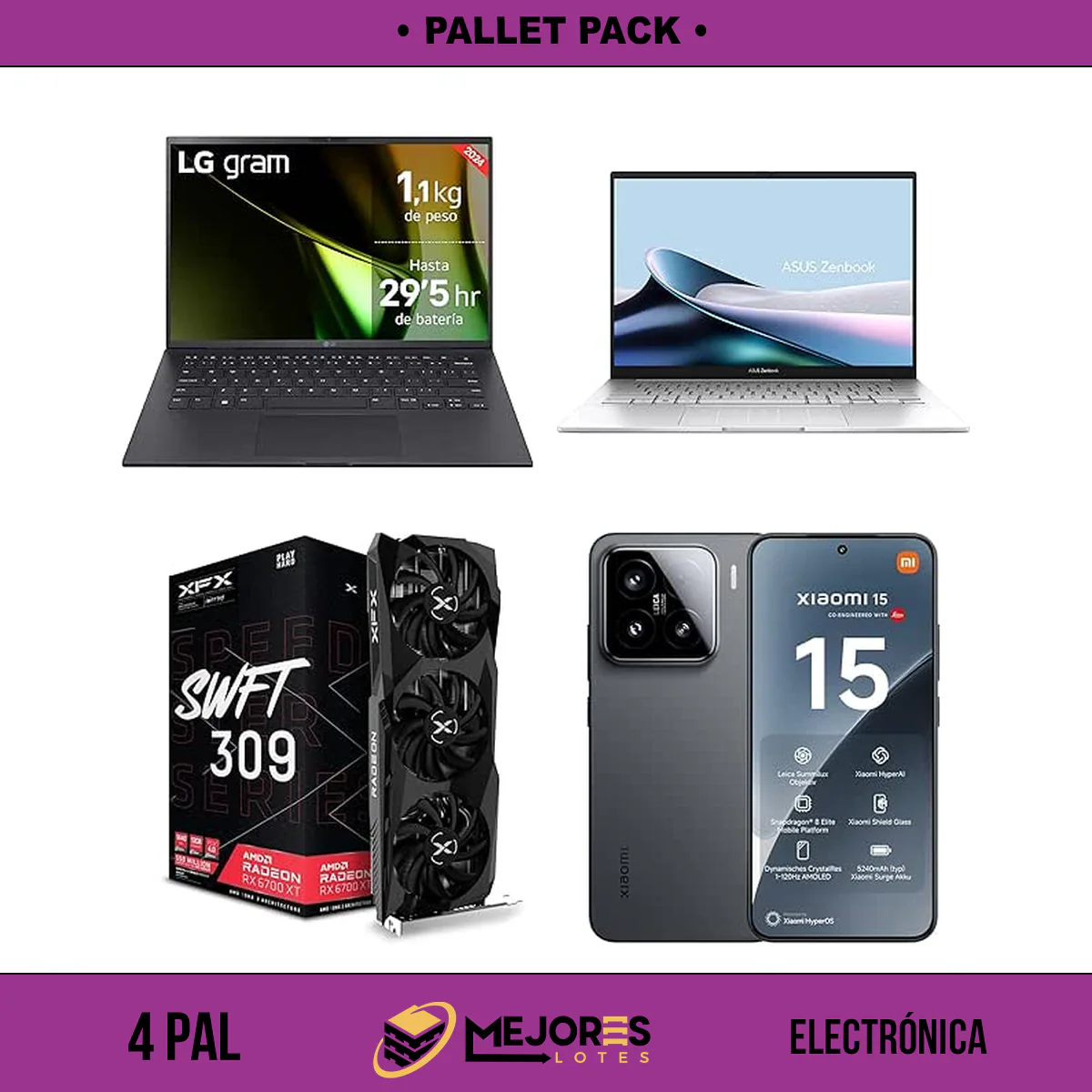 Pallet de 953 Items Sin Revisar, Electrónica