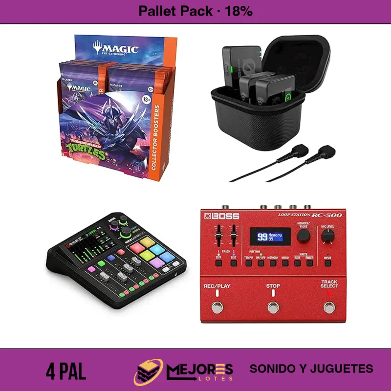 Pallet de 351 Items Sin Revisar, Sonido y Juguetes