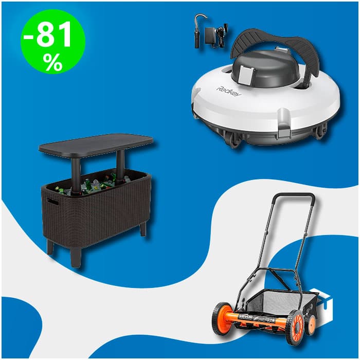 Pallet de 20 Productos de Piscina y Jardín Sin Revisar
