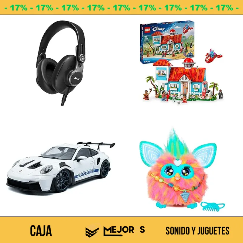 Caja de 25 Items Sin Revisar, Sonido y Juguetes