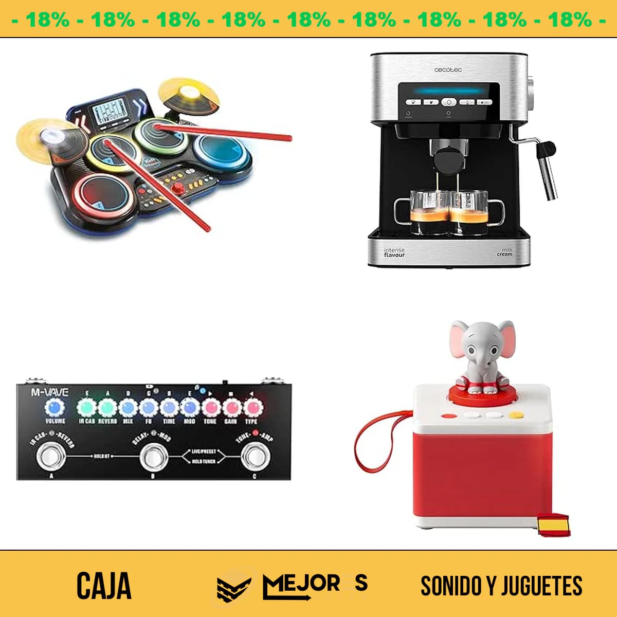 Caja de 20 Items Sin Revisar, Sonido y Juguetes