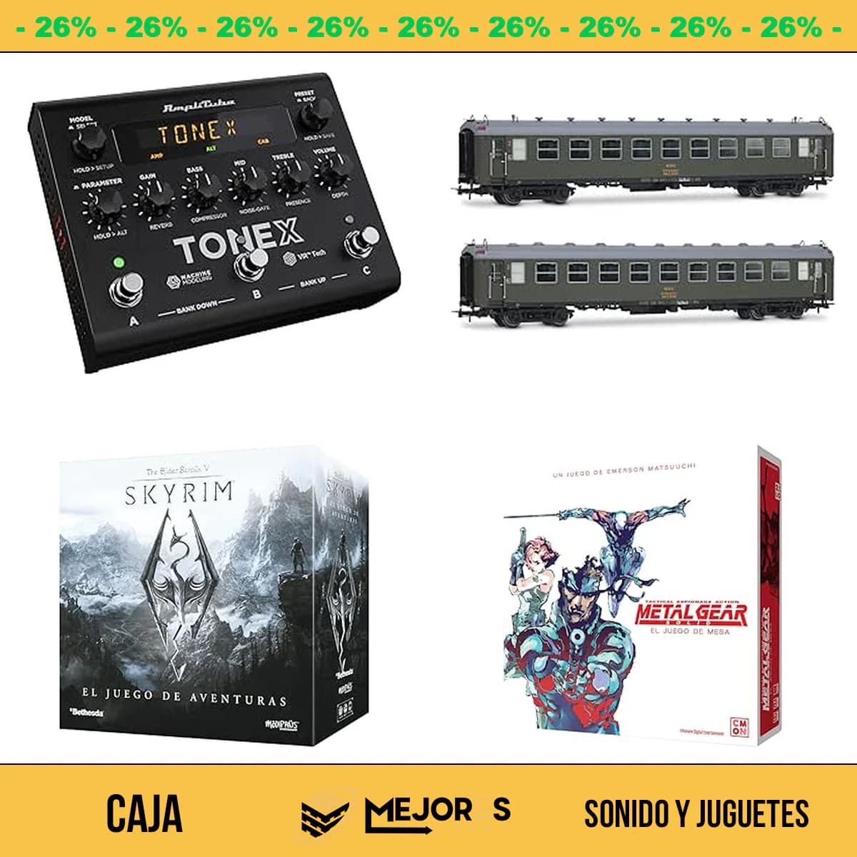 Caja de 16 Items Sin Revisar, Sonido y Juguetes