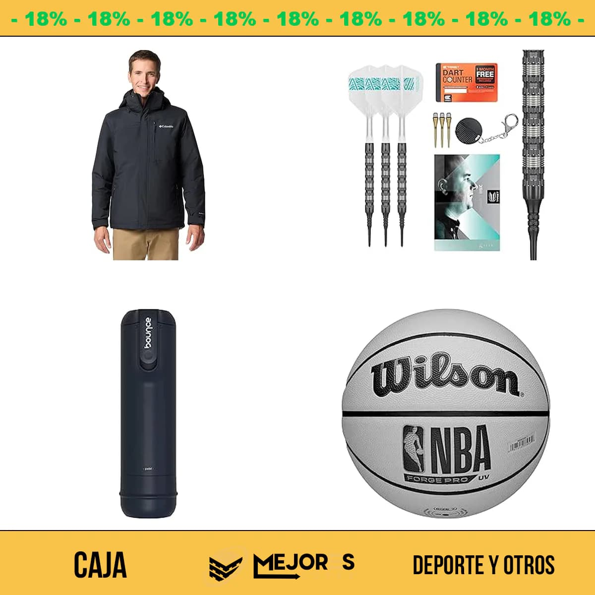 Caja de 36 Items Sin Revisar, Deporte