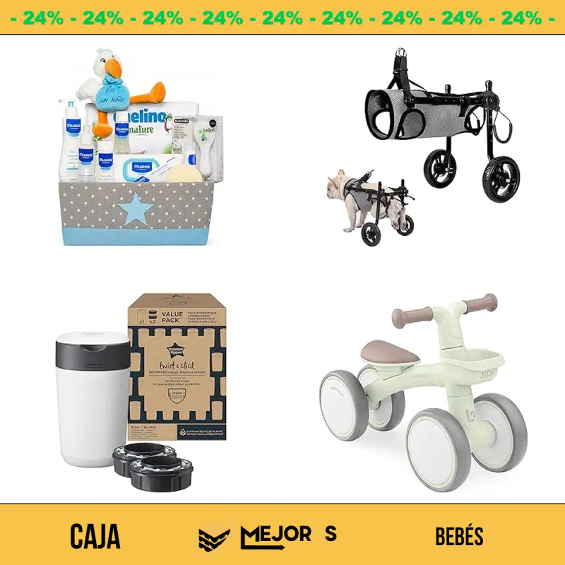 Caja de 9 Artículos de Bebé Sin Revisar