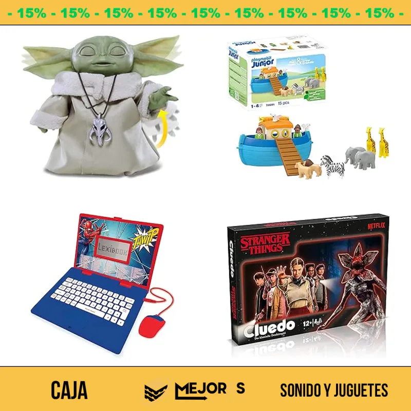 Caja de 25 Items Sin Revisar, Sonido y Juguetes