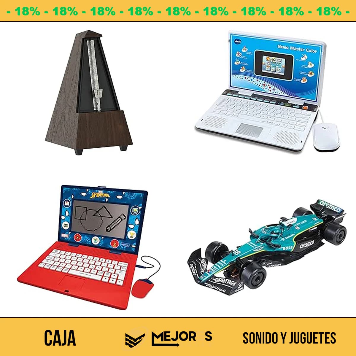 Caja de 24 Items Sin Revisar, Sonido y Juguetes