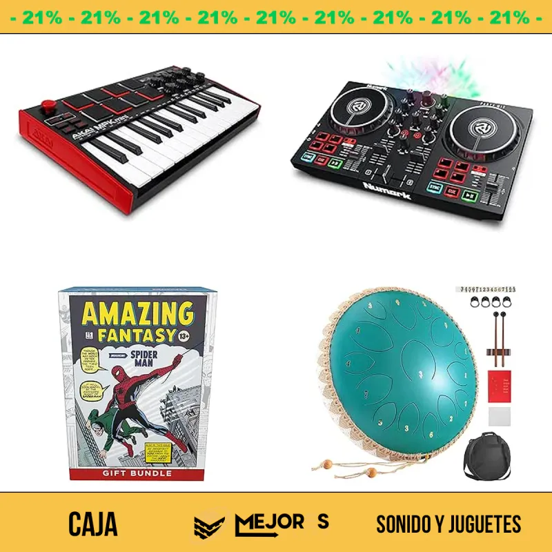 Caja de 38 Items Sin Revisar, Sonido y Juguetes
