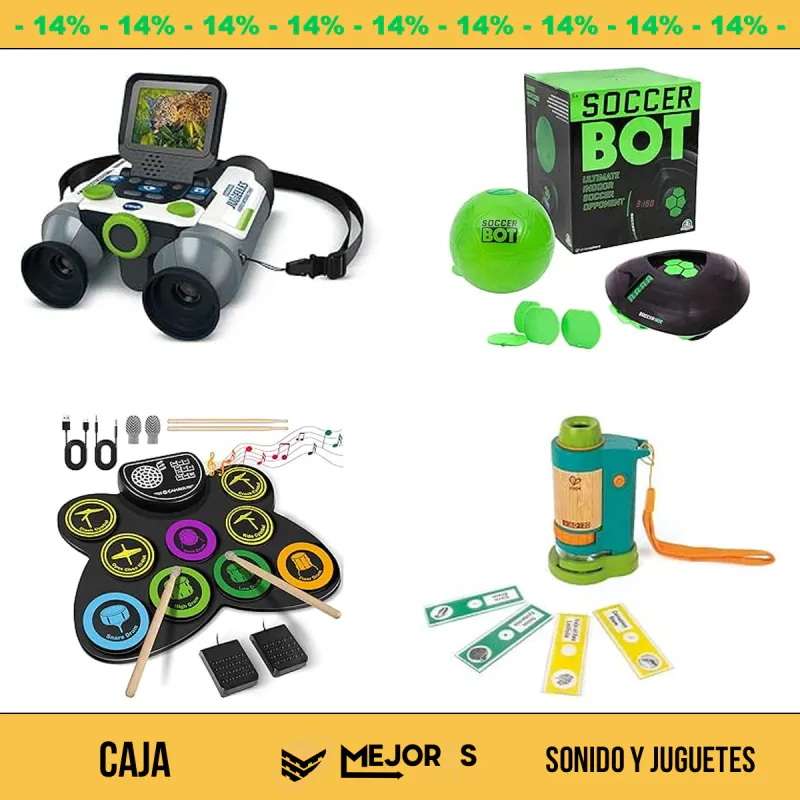 Caja de 29 Items Sin Revisar, Sonido y Juguetes