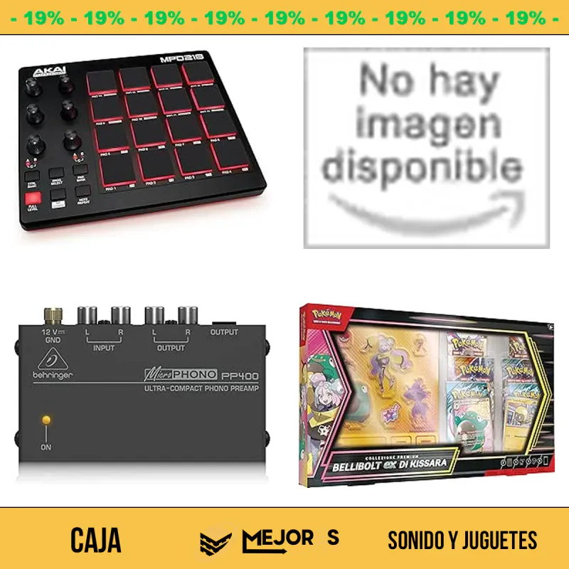 Caja de 37 Items Sin Revisar, Sonido y Juguetes