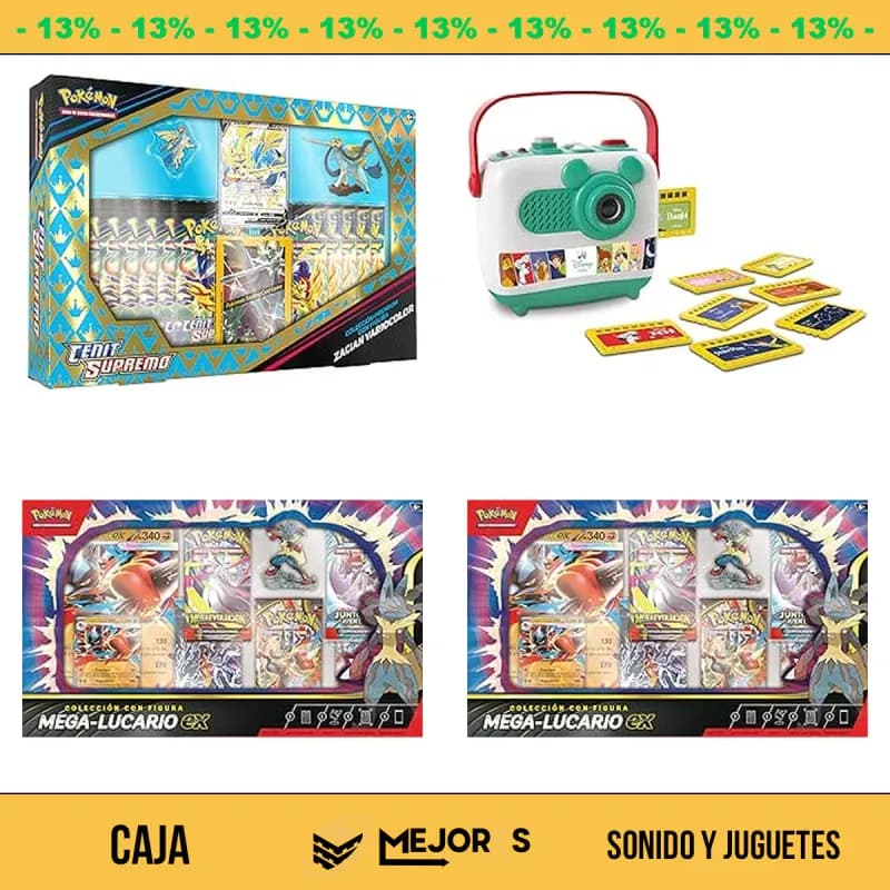 Caja de 32 Items Sin Revisar, Sonido y Juguetes