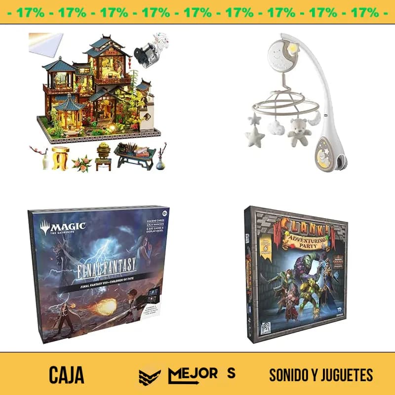 Caja de 18 Items Sin Revisar, Sonido y Juguetes