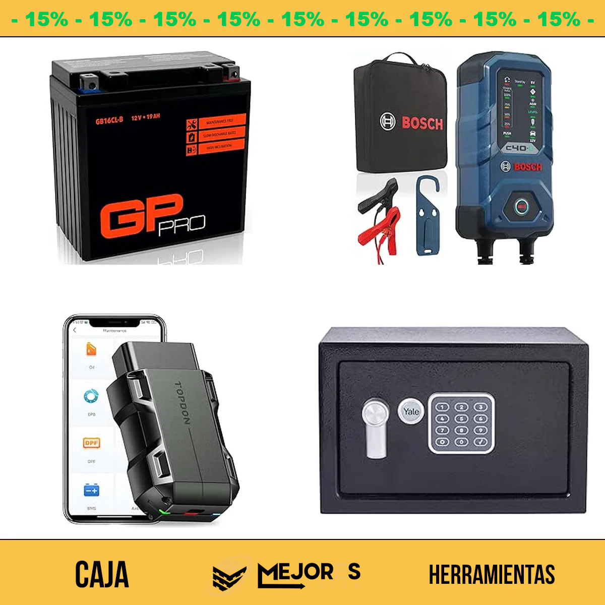 Caja de 52 Herramientas Sin Revisar