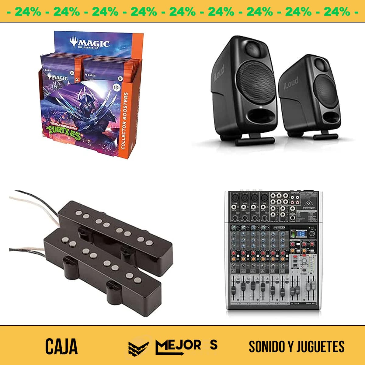Caja de 37 Items Sin Revisar, Sonido y Juguetes
